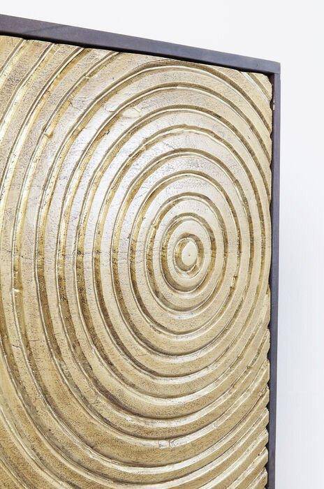 Circulo Gold Acacia Wood Cabinet