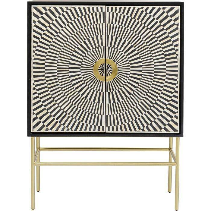 Electro Black/White Highboard