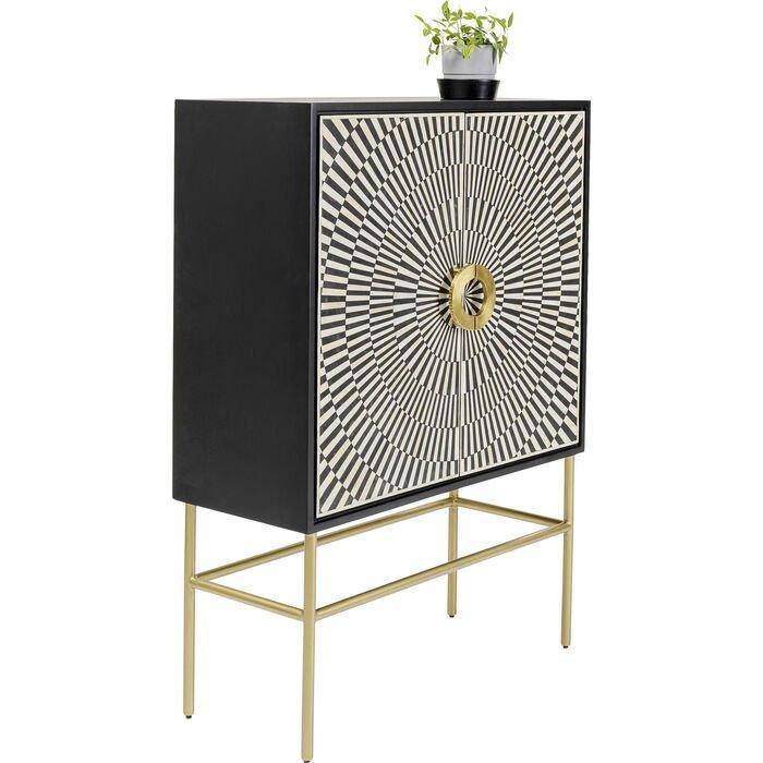 Electro Black/White Highboard