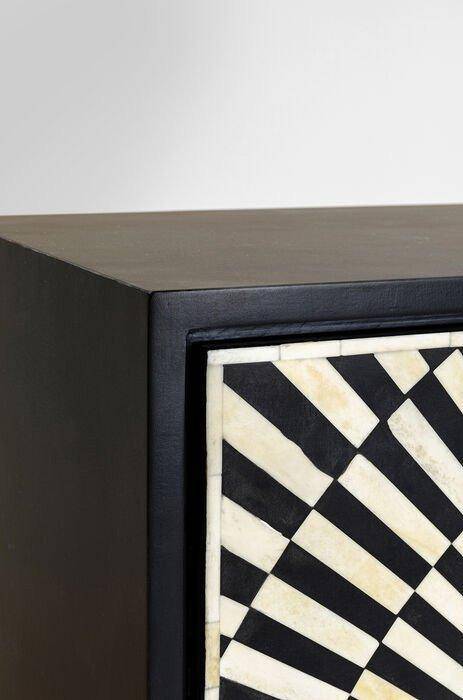 Electro Black/White Highboard