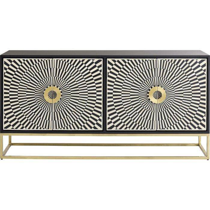 Electro Black/White Sideboard