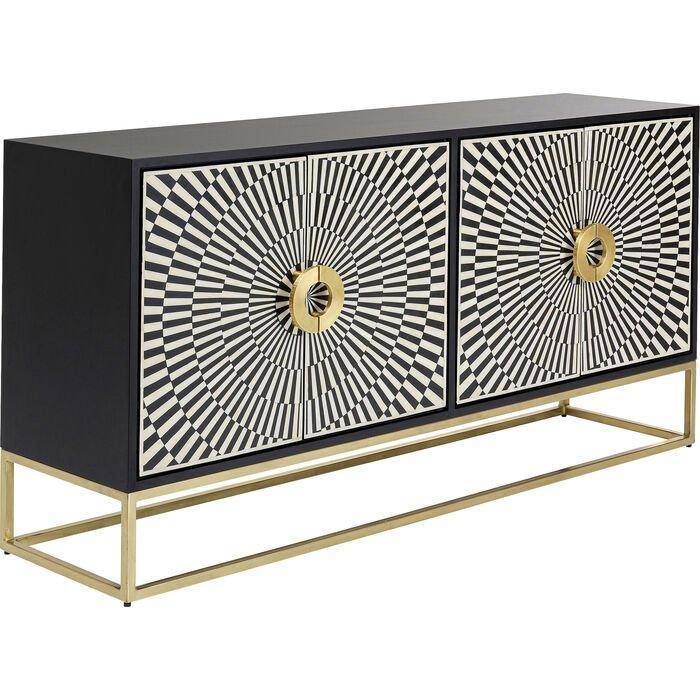 Electro Black/White Sideboard