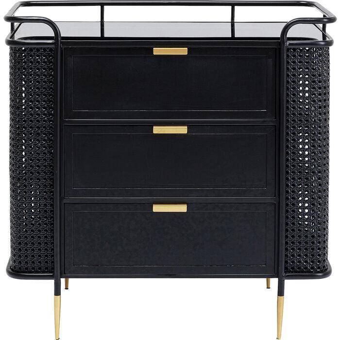 Fence Black Metal Dresser