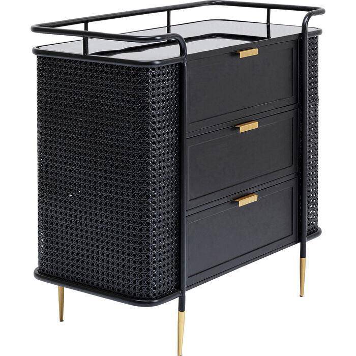 Fence Black Metal Dresser