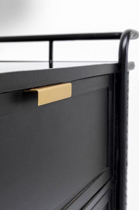 Fence Black Metal Dresser