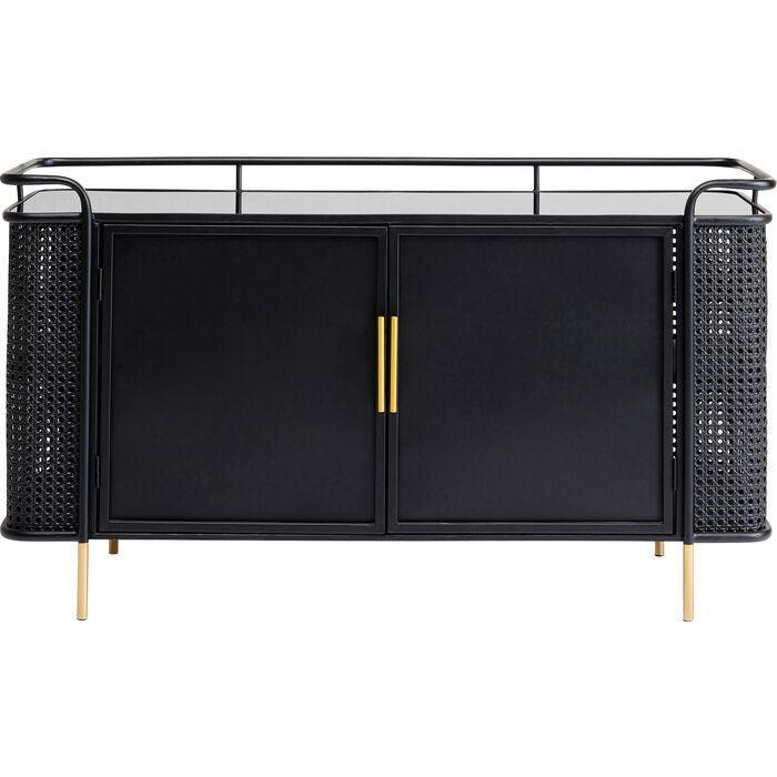 Fence Black Metal Sideboard