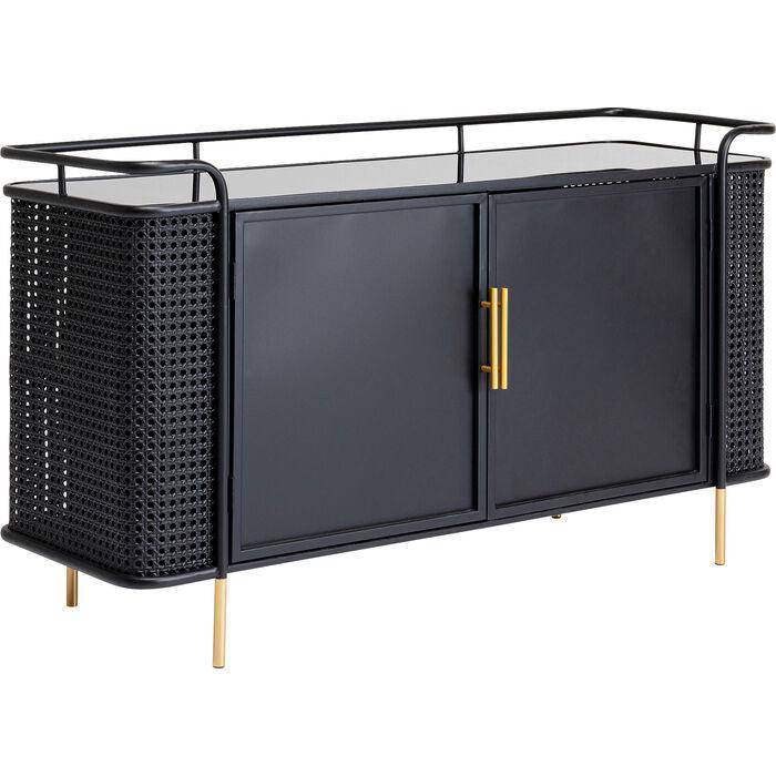 Fence Black Metal Sideboard