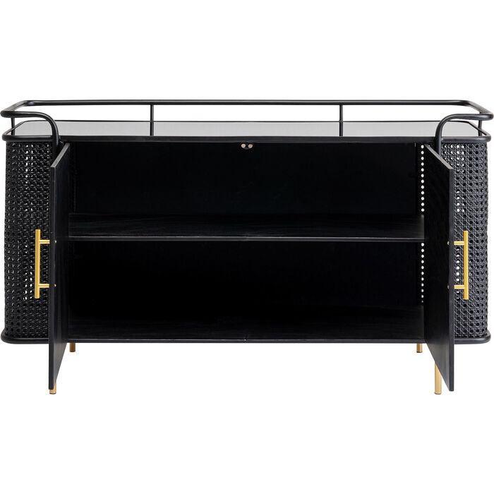 Fence Black Metal Sideboard