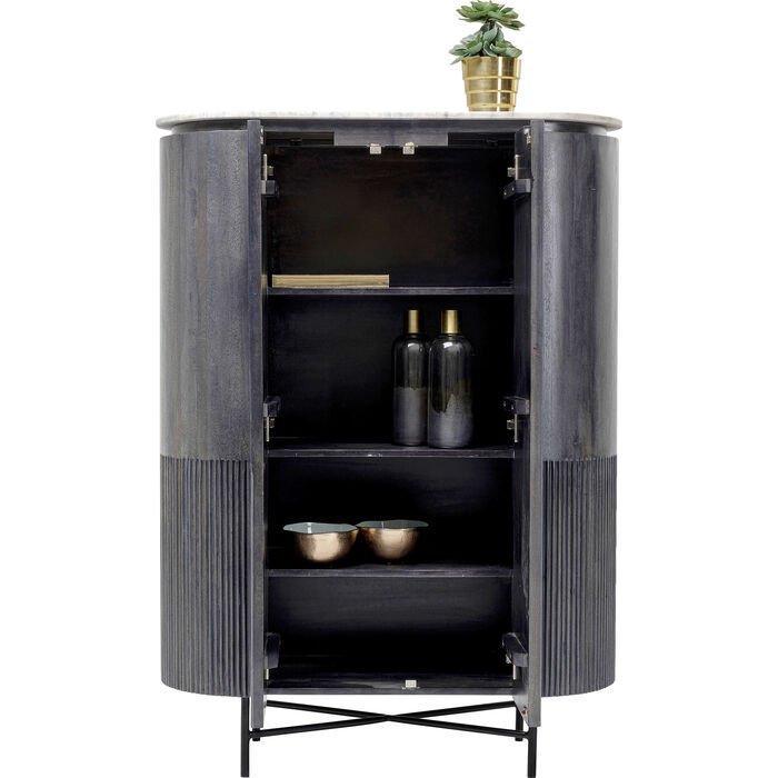 Glenn Mango Wood/Marble Cabinet