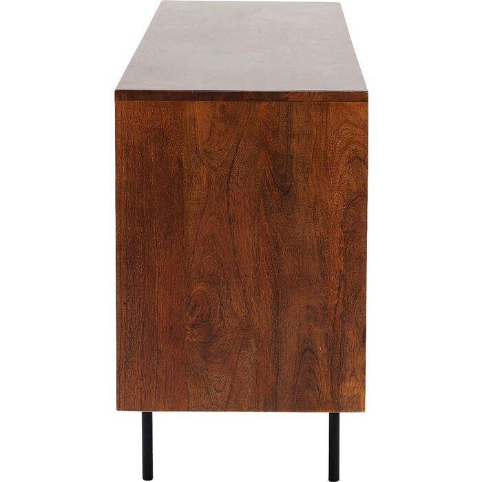 Grooves Brown Mango Wood Sideboard