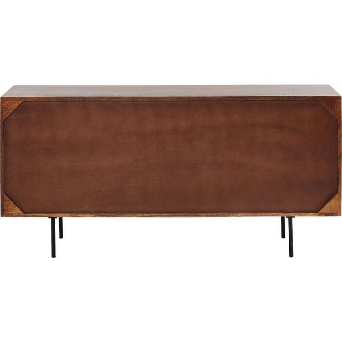 Grooves Brown Mango Wood Sideboard