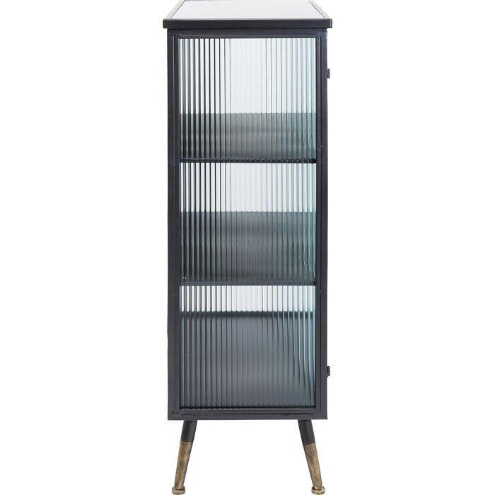 La Gomera Black Metal/Glass 2 Doors Cabinet