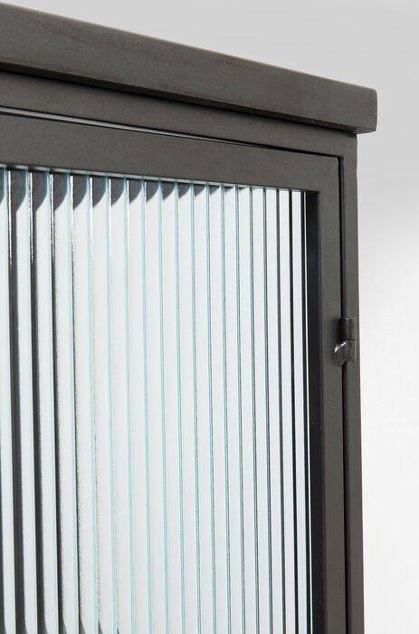 La Gomera Black Metal/Glass 2 Doors Cabinet