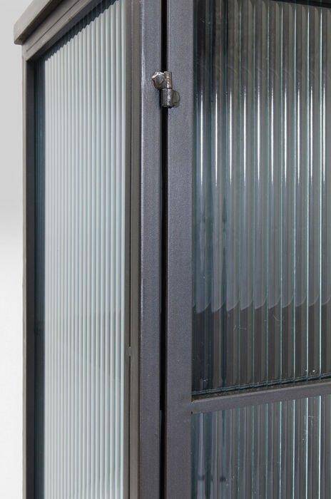 La Gomera Black Metal/Glass 2 Doors Cabinet