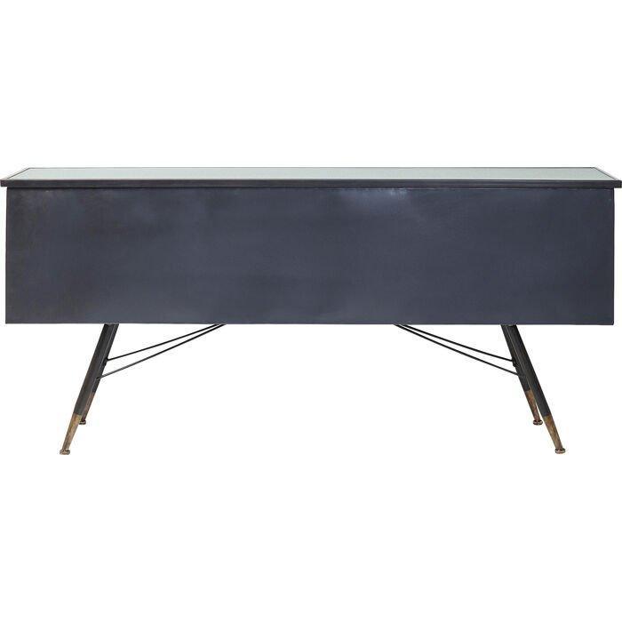 La Gomera Black Metal/Glass 6 Doors Sideboard