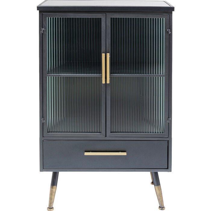 La Gomera Black Metal/Glass Dresser