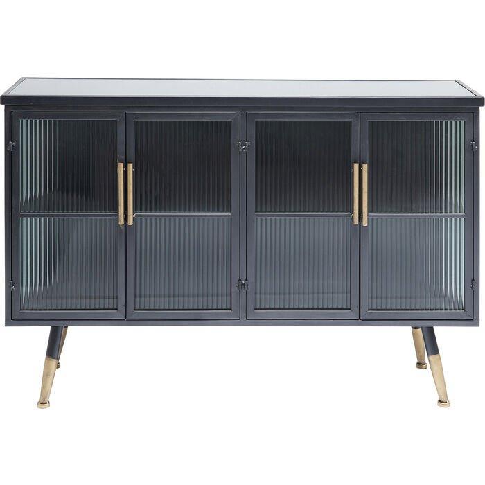 La Gomera Black Metal/Glass Sideboard