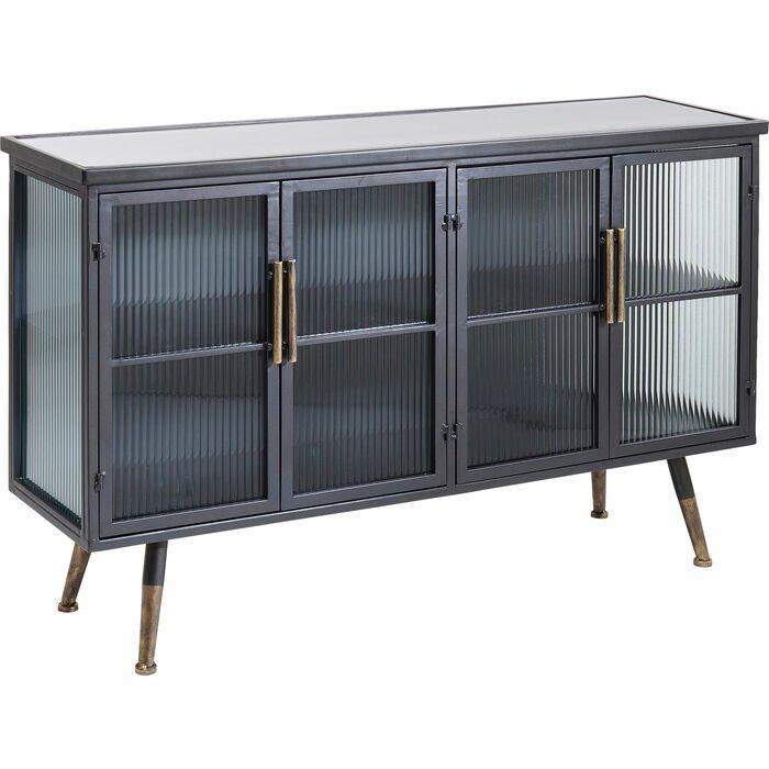 La Gomera Black Metal/Glass Sideboard