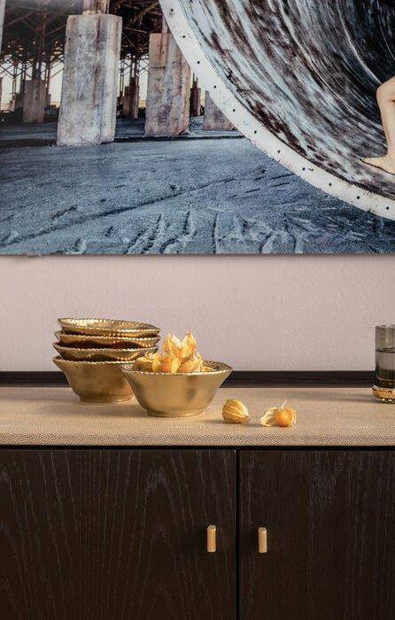 Milano Black/Brown Sideboard