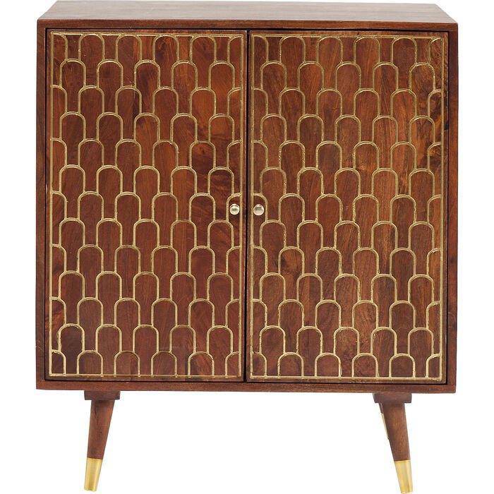 Muskat Brown Mango Wood 2 Doors Dresser