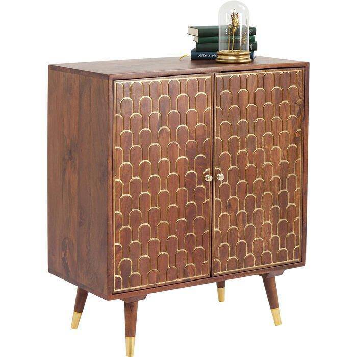 Muskat Brown Mango Wood 2 Doors Dresser