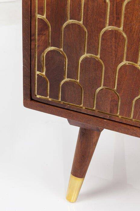 Muskat Brown Mango Wood 2 Doors Dresser