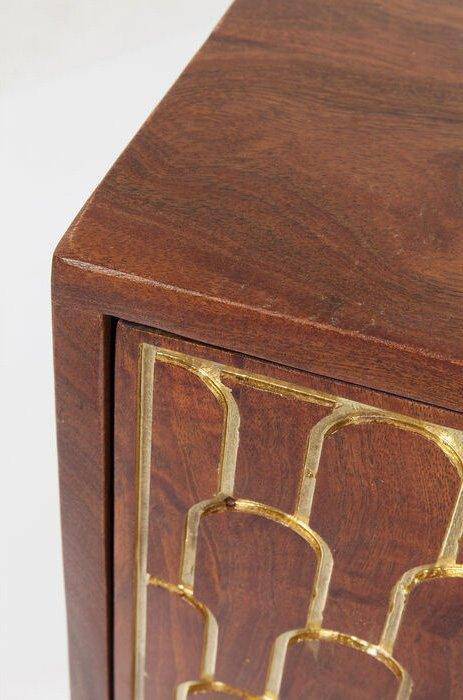 Muskat Brown Mango Wood 2 Doors Dresser