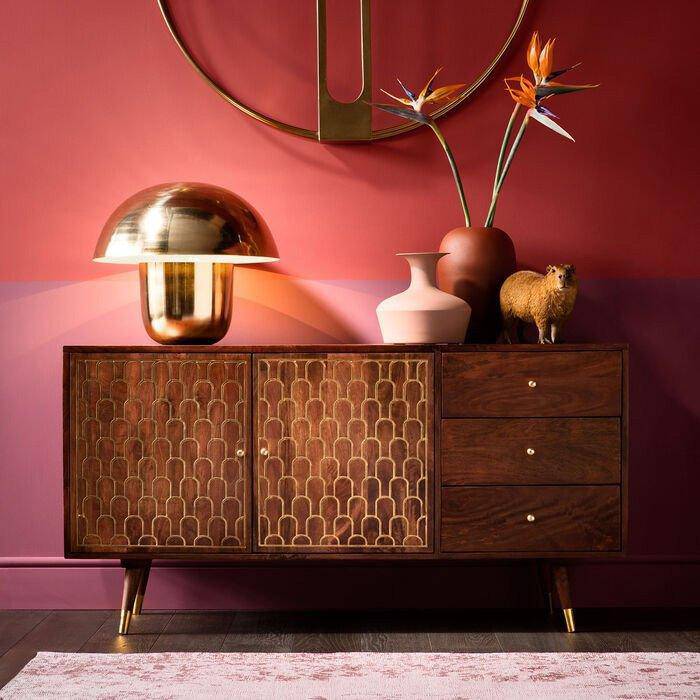 Muskat Brown Mango Wood Sideboard