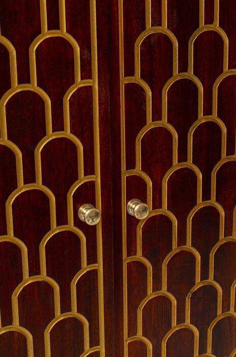 Muskat Brown Mango Wood Cabinet