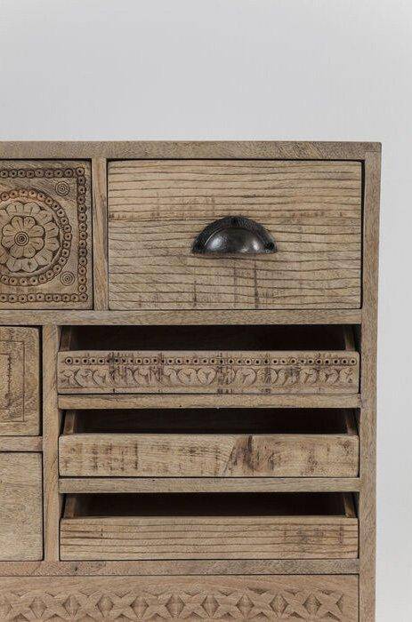 Puro Natural Mango Wood 10 Drawers Dresser