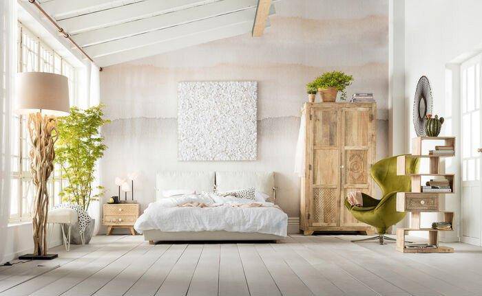 Puro Natural Mango Wood Wardrobe