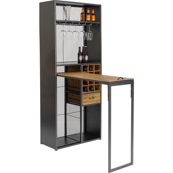 Vinoteca Industrial Bar Cabinet