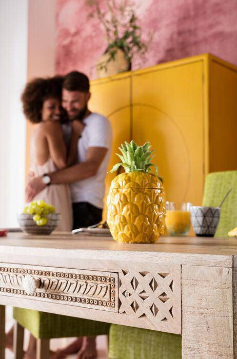 Puro Plain Natural Mango Wood Table