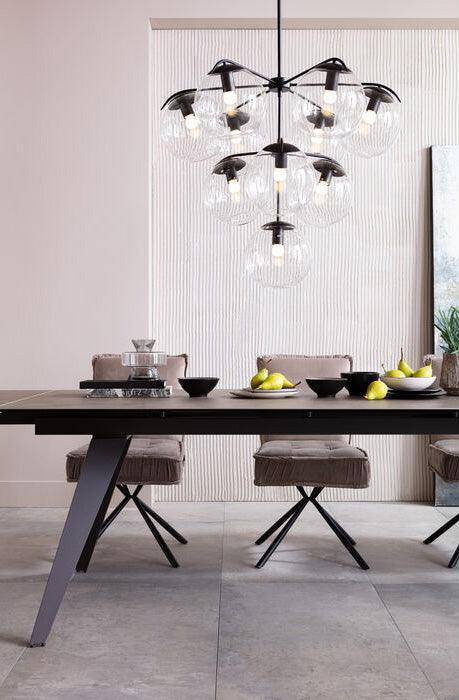Amsterdam Ceramic Glass Extendable Dining Table