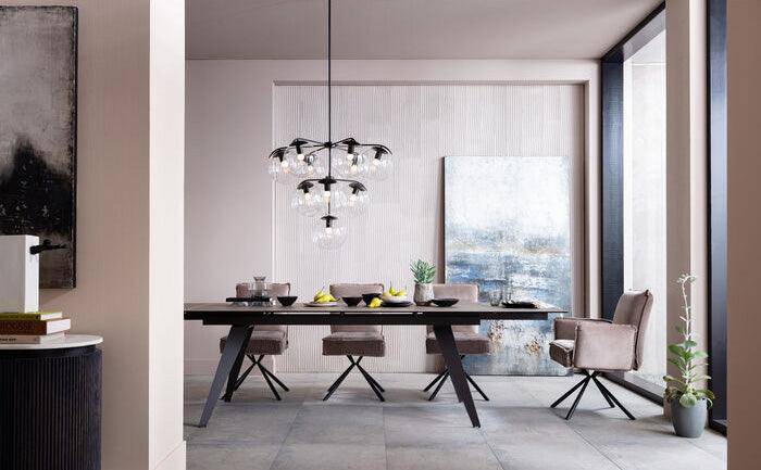 Amsterdam Ceramic Glass Extendable Dining Table