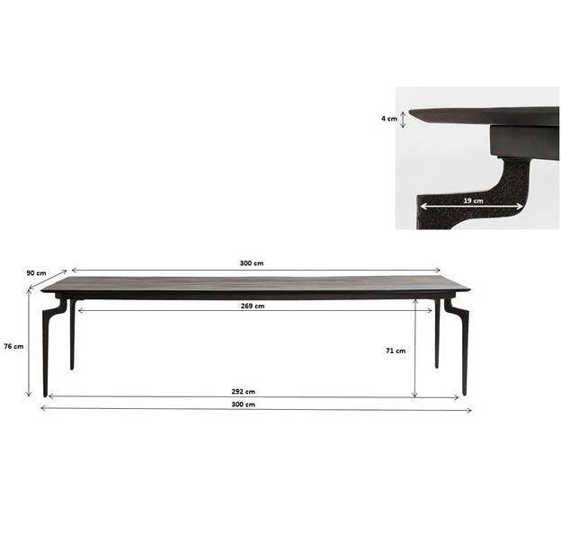 Bug Brown/Black Recycled Wood Table