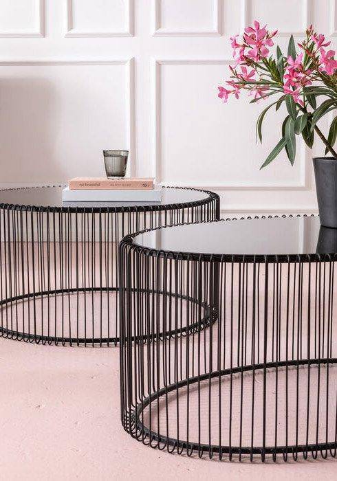 Wire Uno Glass Coffee Table