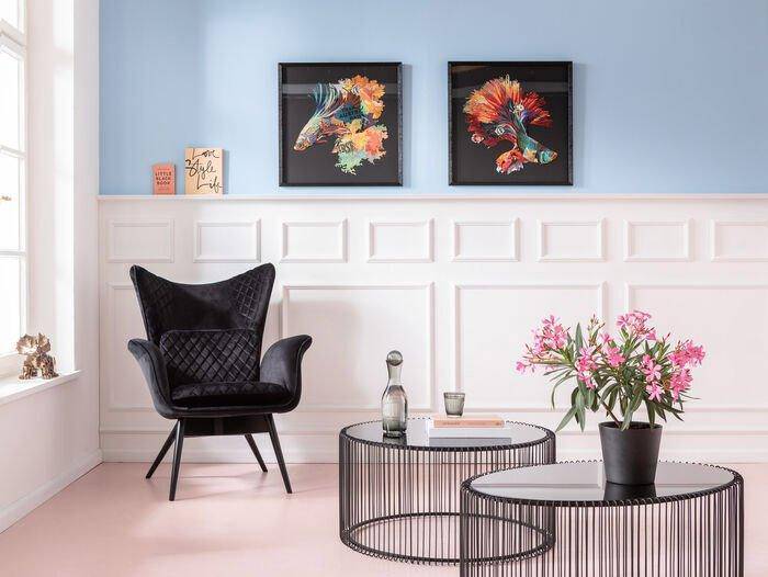 Wire Uno Glass Coffee Table