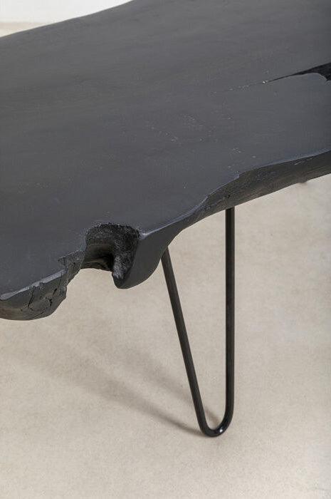 Aspen Black Teak Wood Coffee Table