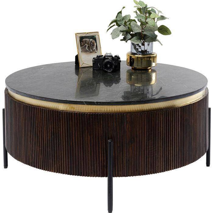 Catalina Mango Wood/Marble Coffee Table