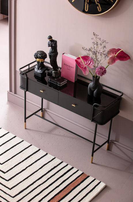 Fence Black Metal Console