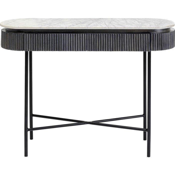 Glenn Mango Wood/Marble Console