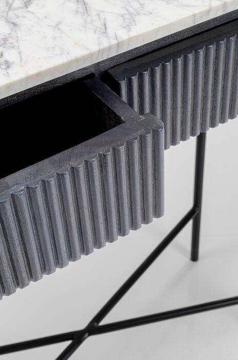 Glenn Mango Wood/Marble Console
