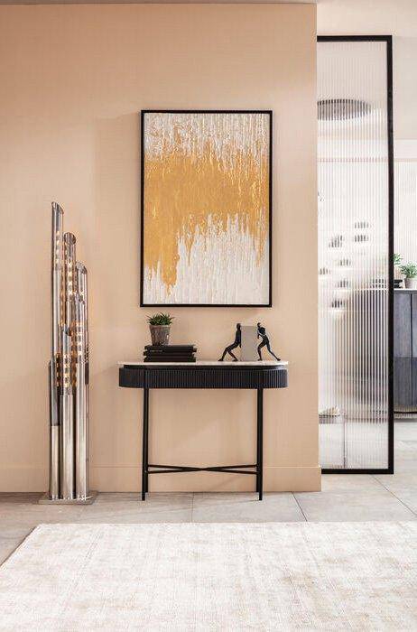 Glenn Mango Wood/Marble Console