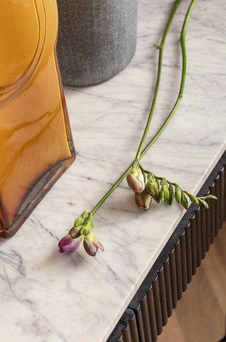 Glenn Mango Wood/Marble Console