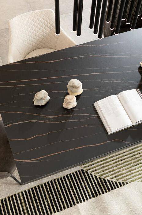 Gloria Black Ceramic Table