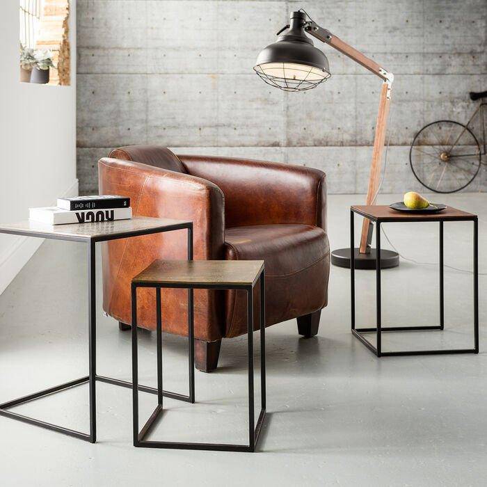 Loft Square Vintage Side Table (3/Set)