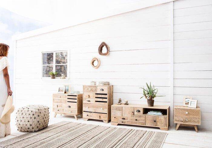 Puro Small Natural Mango Wood Dresser