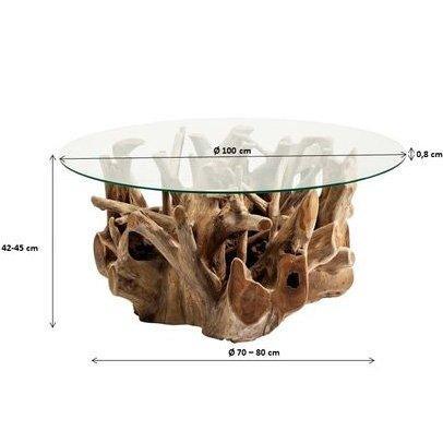 Roots Teak Wood Coffee Table