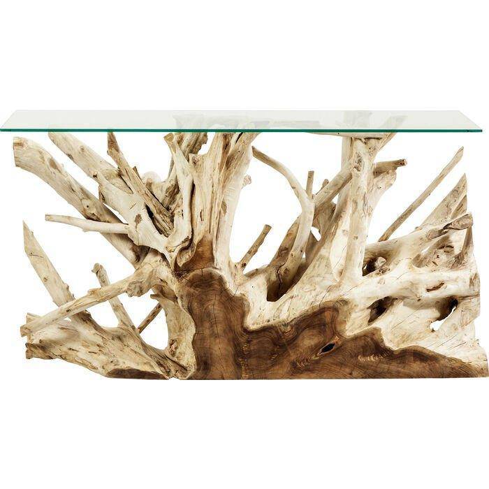 Roots Teak Wood Console